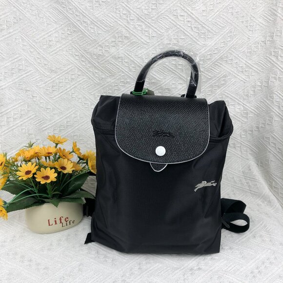 LONGCHAMP Mini Le Pliage  Backpack In black - Picture 1 of 11